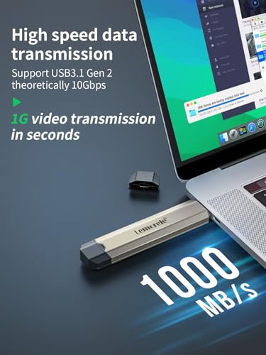 Lemorele M.2 NVMe SATA Enclosure, USB 3.1 Gen 2 to PCI-e Adapter for 2230/2242/2260/2280 M.2 NVMe/SATA SSDs (M-Key/M+B Key, 10Gbps) - Image 3