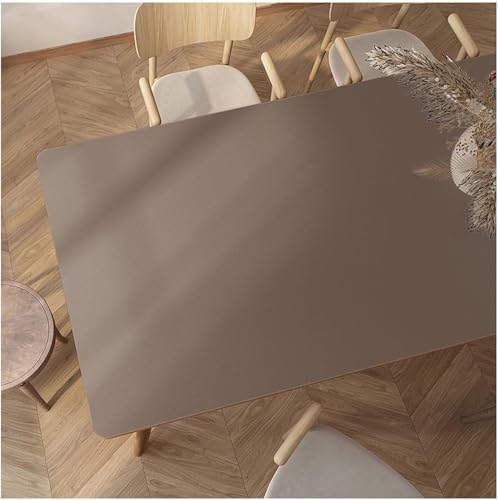 Nappe en cuir PU imperméable résistant à la chaleur pour protection table basse - 2