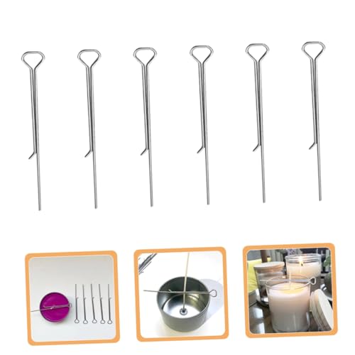 ORFOFE 12 piezas soporte para mechas de vela de acero carbono miniatura 7