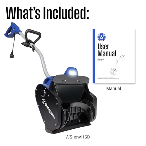image for Westinghouse WSnow11SD Corded Snow Shovel, 11-inches Wide, Electric Sn