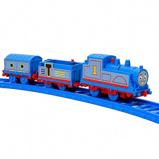 Image of Braintastic Play Train Set for Kids 3+ Years | Battery Operated Toy Train with Track | Colorful Railway Train Set for Boys & Girls | 14-Piece Train Track Toy