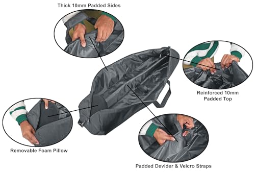 Rockville ESB2 Bag For Pair Tripod Pro Dj Speaker Stands W Foam Padding+Divider thumb #2