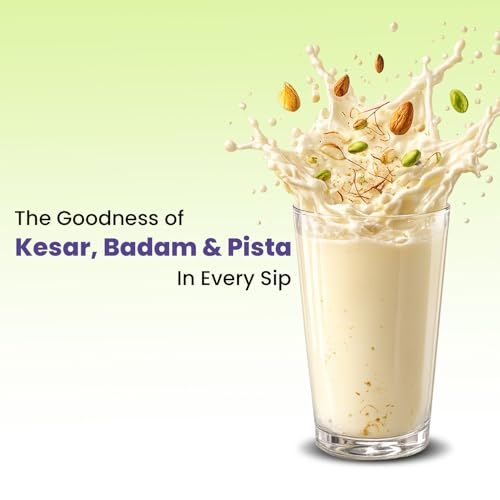 Image of Fitspire YOR Daily Badam Kesar Pista Protein Powder 50g | 20g Protein with 24+ Vitamins & Probiotics for Daily Wellness | Zero Added Sugar, Monk Fruit Sweetened