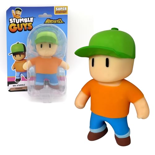 Bizak Monsterflex Stumple Guys, Videojuego, Mr.Stumble, Muñeco súper Extensible y elástico, 15 cm, 16 Modelos para coleccionar, para Adultos coleccionistas y niños Desde 6 años, (64390006-17)