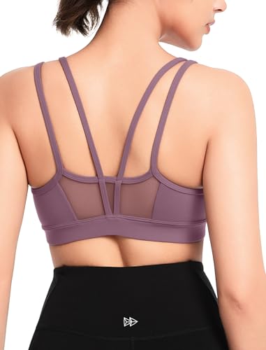 Image of Yvette Sports Bra Lightweight Cloud Series for Women Mesh Splicing Style