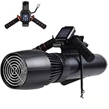 【AUTONOMIE LONGUE AVEC BATTERIE HAUTE CAPACITÉ】 Trottinette électrique sous-marine 500 W. Profitez de jusqu'à 130 minutes d'autonomie grâce à sa batterie amovible de 10 000 mAh/16 000 mAh. Associé à un moteur brushless 6050 haute vitesse, il atteint des vitesses allant jusqu'à 3 à 7 km/h.