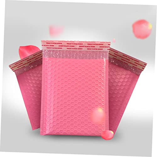Hemoton 50Pcs A5 Envelopes Bolha Mailer Envelopes Roxos Poli Mailers Bolha Acolchoada De Pacote Saco