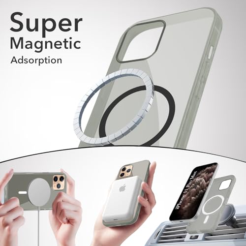 Image of Jkobi Lifetime Anti-Yellow MagSafe Compatible Clear Back Cover Case for Apple iPhone 11 Pro Max (Sleek Hard Crystal | Shockproof and Camera Protection)