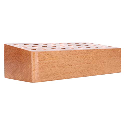 Holzwerkzeugständer für Schraubenzieher, Aufbewahrungsständer aus Holz mit 30 Löchern, Praktisch und Langlebig