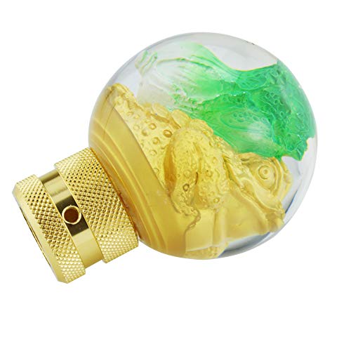 Abfer Ball Shift Knob Round Car Gear Stick Shift Handle Knob Fit For Most Automatic Manual Vehicles, Gold #TOP6