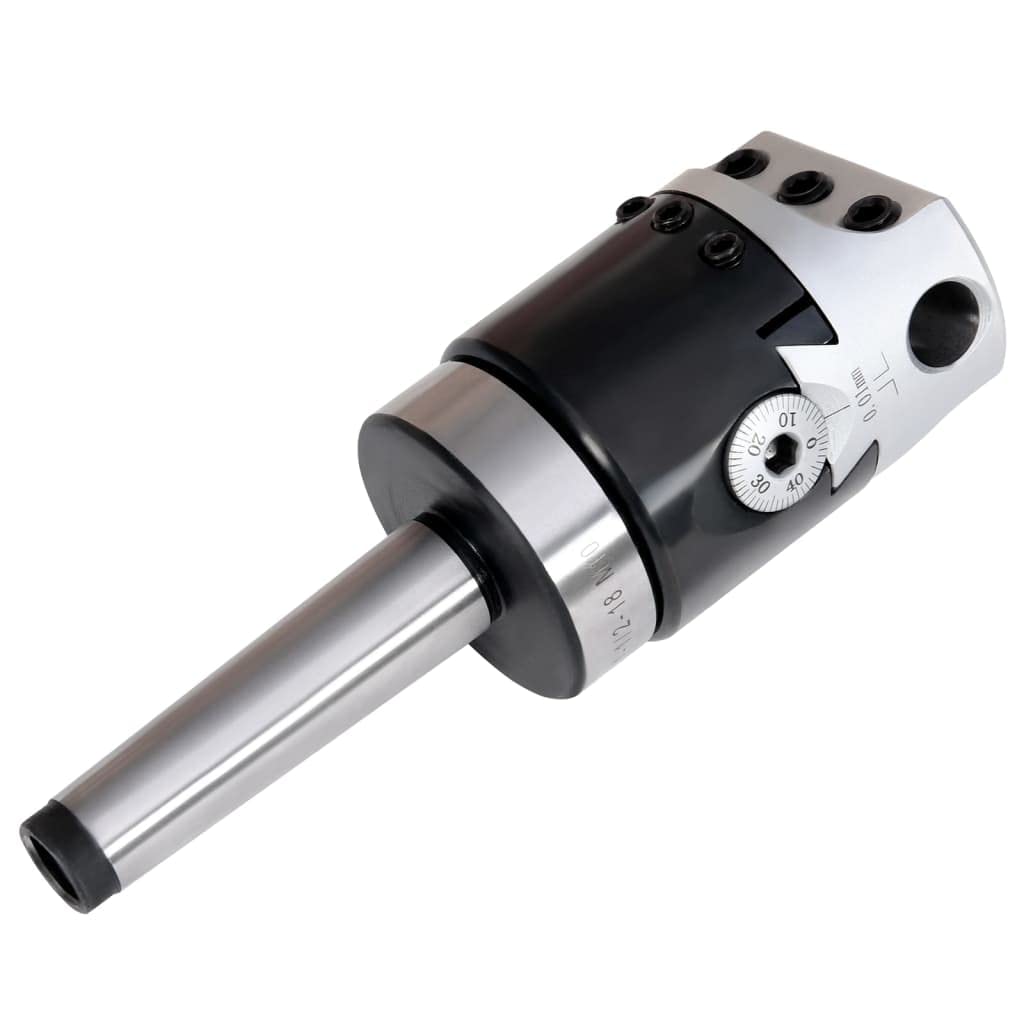 50 mm głowica wiertnicza z trzpieniem wiertniczym MT2 ze stali 40 CR, precyzyjna 0,01 mm, pojemność wiercenia 10-125 mm, w zestawie 3 klucze imbusowe, nadaje się do frezarki, warsztatu i