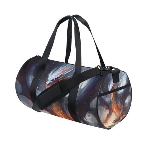 Sports Gym Bag Gym Duffle Bag Sport Bags for Men Women Dragon Domineering Durable Handle Luggage Bag2
