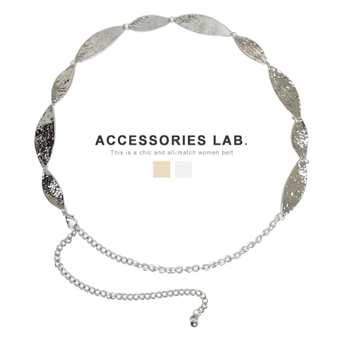 Women Metal Waist Chain Belt for Dress Jeans Fashion Gold or Silver Belts Country Concert Outfit2