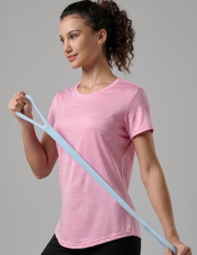 Image of 5 Pack Women's Quick Dry Short Sleeve T Shirts, Athletic Workout Tee Tops for Gym Yoga Running