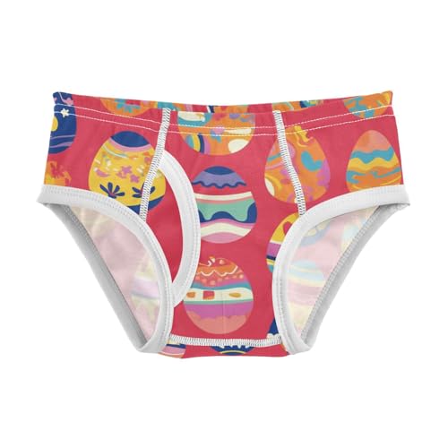 KLL Easter Eggs Pattern Holidays Toddler Boys' Pure Cotton Briefs Underwear Breathable Children Panties