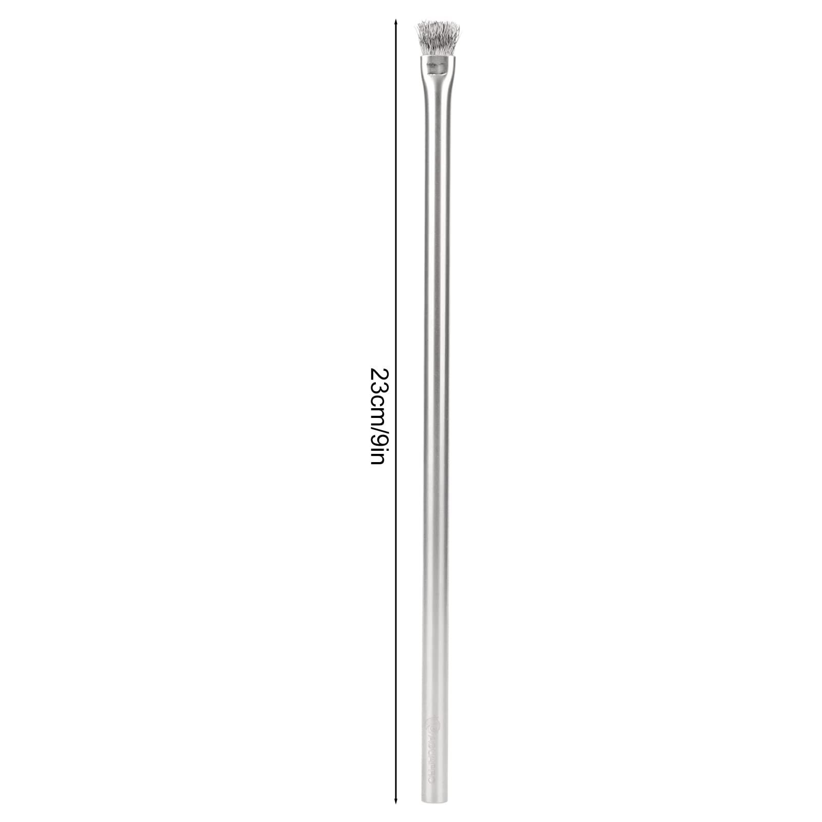 Brosse à algues d'aquarium, durable et à poils métalliques, brosse professionnelle en acier inoxydable 304 doux pour pierre pour aquarium