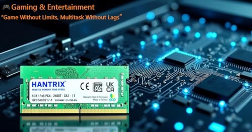 Image of 8GB DDR4 2400MHz Laptop RAM | PC4-19200 PC4-2400 | 260-Pin SODIMM 1.2V CL17 | High-Speed Memory Upgrade | 3-Year Warranty