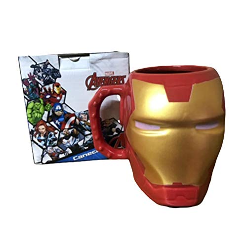 Caneca Cerâmica 3D Homem de Ferro 400 ml