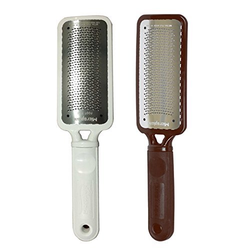 Buy Microplane Colossal Pedicure Rasp Foot File 1 White and 1 Brown