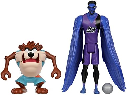 Moose Toys Space Jam: A New Legacy - 2 Pack - On Court Rivals - Tasmanian Devil & The Brow, Multicolor, (14581)