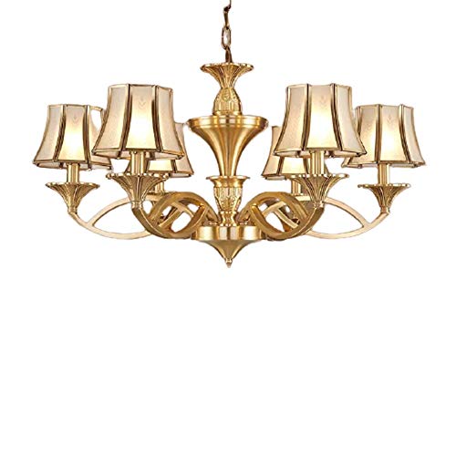 Lustre en laiton haut de gamme YSJNGF grand plafonnier chic de luxe