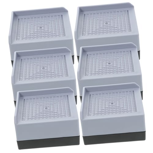 LALAFINA 6pcs Heavy Duty Furniture Risers Bed Supports for Tables and Chairs Prevents Scratches for Home and Dorm Use