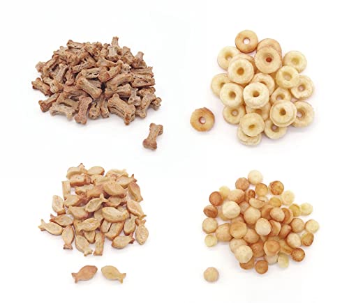 Light Weight“ Quark Käse Donuts,Leberwurst Mini Knochen,Thunfisch Mini Fische,Quark & Kartoffel Kügelchen mit Parmesan (Quark Käse Donuts)