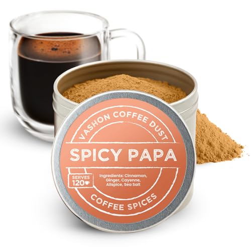 Coffee Dust Spicy Papa Flavoring Powder, Syrup Alternative, 120 Servings