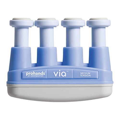VIA Hand Exerciser, Finger Exerciser (Hand Grip Strengthener), Spring-Loaded, Finger-Piston System, Isolate and Exercise Each Finger