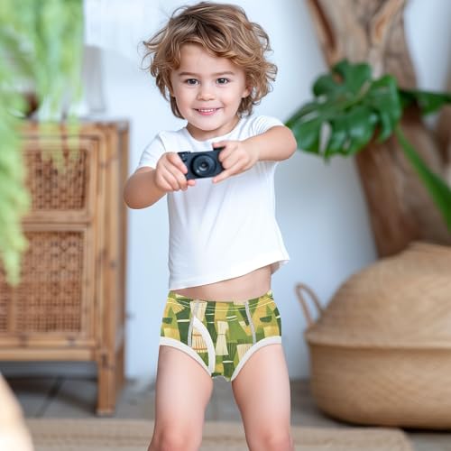 visesunny Boys Potty Training Underwear Tea Brush Pattern Breathe Cotton Briefs Size 2T-8Y for Toddler3
