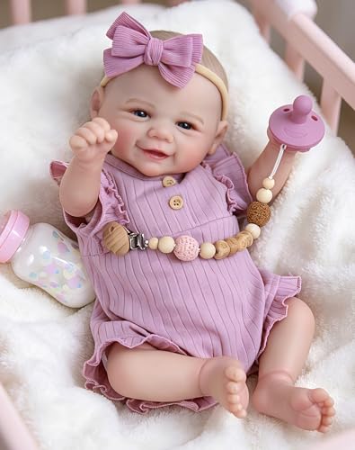 Aori Lifelike Reborn Baby Dolls 20-Inch Smiling Newborn Girl Doll