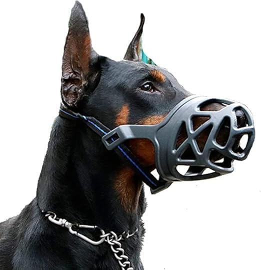 Mouth Cover Muzzle Guard with Adjustable Strap Buckle Muzzle Ideal for Stopping Biting, Barking and Chewing Aggressive Dog and Puppy - Black (No-3, Medium)
