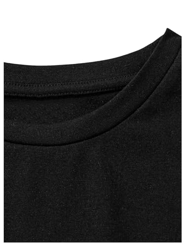 OYOANGLE Girl's 3 Pack Short Sleeve Tee Shirts Set Twist Hem Crop Top Summer Casual Tees3