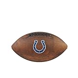  NFL Junior Wilson Throwback - Balón de fútbol, 27,94 cm, Color marrón. - WTF1539XBIN, 28 cm, Marrón