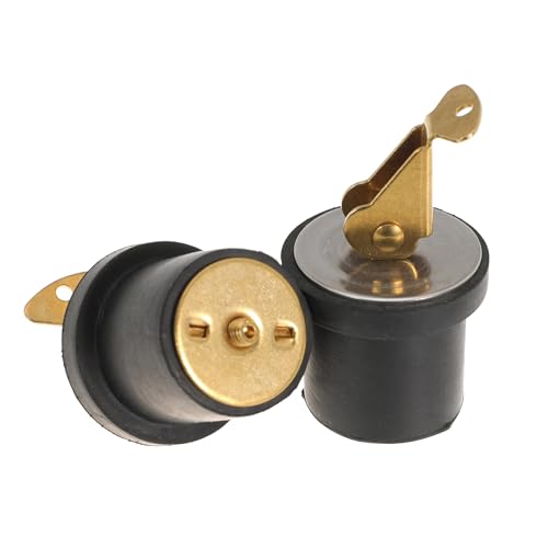 Image of Boat Drain Plug Brass Boat Plug Snap Rubber Plugs Deck Plug for Boat Marine Twist Accessories