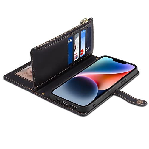 Didan Sac à Bandoulière Étuis pour Samsung Galaxy A32 5G,Feuille Portefeuille en Cuir à Pochettes à Fermeture Cross Body Coque Sac de avec 10 Fentes pour Cartes Sangle – vue 6