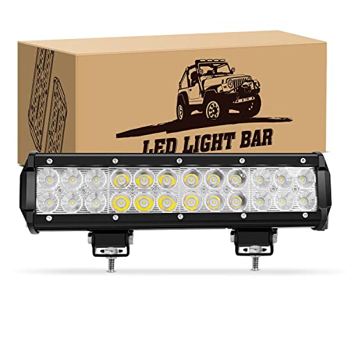 GOOACC LED Light Bar 12 Inch 72W Spot Flood Combo