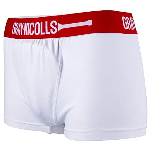Gray-Nicolls MEN'S COVER POINT TRUNKS - WHITE/RED - NEW FOR 2020 (L) Cover