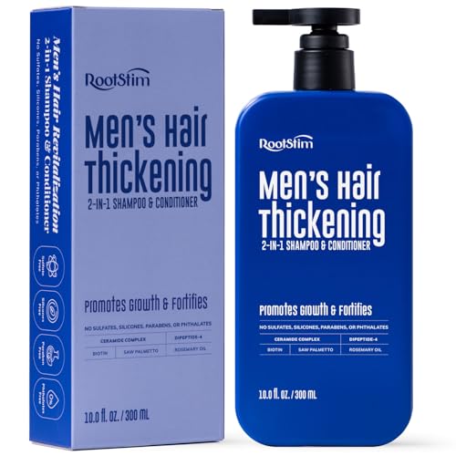 Hair Thickening & Anti Hair Loss Shampoo with DHT Blocker for Men...