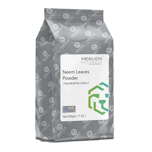 Merlion Naturals Neem Leaves Powder | Azardirachta indica | 200gm / 7 OZ