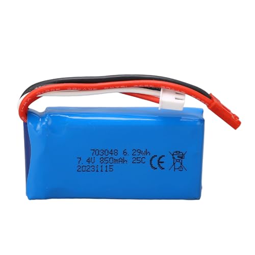 Batterie RC 7.4V 850mAh JST pour réparer WLtoys V912 V262 en panne