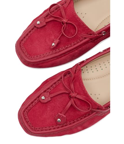 Image of Marc Joseph New York, Women's, Cypress Hill Loafers, Cherry Suede, 7 Medium