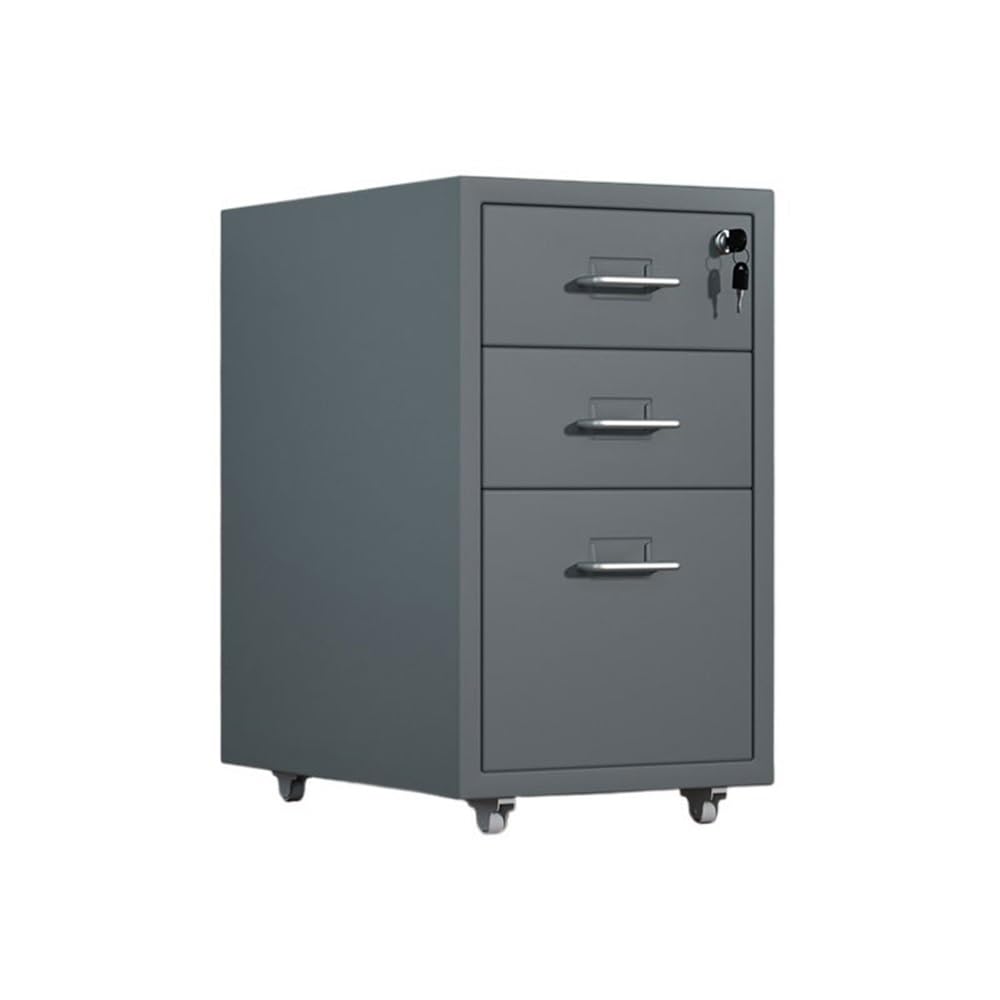 Aioneer Gris File Cabinet 1.2Mm Thickness Steel Cabinet Multifunctional Storage Cabinet Office File Cabinet Multi-Drawer Cabinet Data Storage Cabinet Filing Cabinet