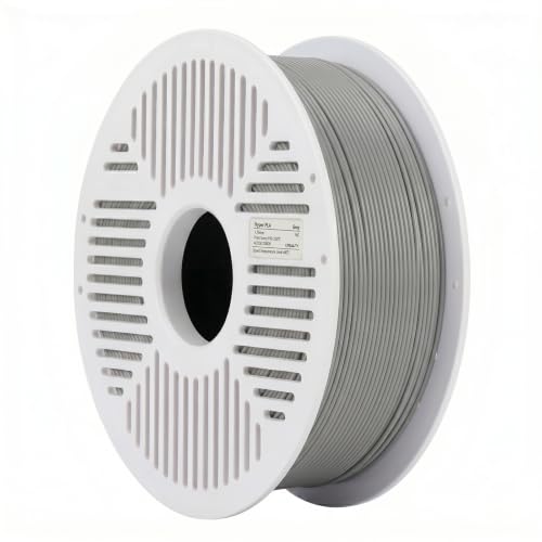 Image of Creality PLA Filament with Reusable Spool 1KG, 1.75mm PLA 3D Printing Filament 2.2lbs High Dimensional Accuracy, Easy Installation Detachable Spool, Fits for Most 3D Printers, Gray