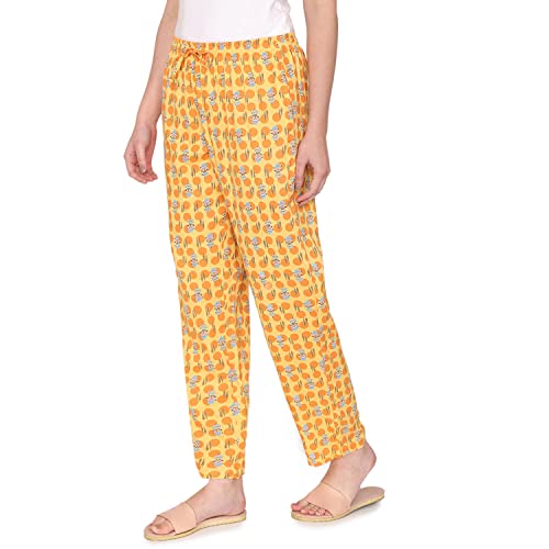 Image of Zivame Jewel Garden Woven Pyjama - Yarrow