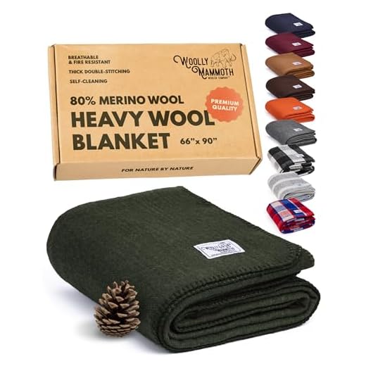Woolly Mammoth Merino Wool Blanket