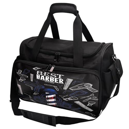 Kit d'outils de barbi et sac de transport de coiffure multifonction avec rangement maquillage rigide