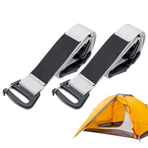 Generic - Sangles avec boucles | Accessoire d'extension robuste – Sangles de matelas de couchage pour homme et femme, intérieur et extérieur, maison, emballage, camping, randonnée, alpinisme, voyage, gris
