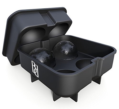 Bar Brat 1 Offers Premium Perfect bar Accessories Gifts Such as ice Trays | 4 Round Hockey Balls | for Whiskey, Golf, Cocktails or Liqueur Glasses, silicone