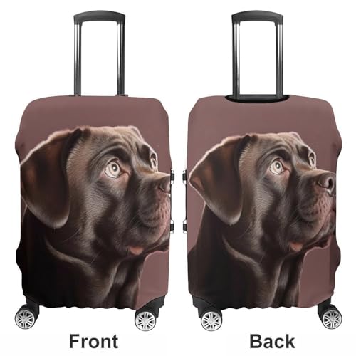 Dog Luggage Cover, Elastic Luggage Protector Fits 19-32in Suitcases, Washable & Anti-Scratch Suitcase Cover for Men Women S3
